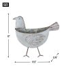 Galvanized Bird Wall Planter - Best for Indoor and Outdoor Plant Display