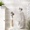Decorative Bird Wall Hook Set with Leaves - Set of 2