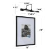 16"x20" Gallery Frame with Wall Mount Light, Matted for 8"x10" Picture