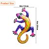 1Pc Geckos Inspiration Wall Art, Metal Colorful 3D Iron Hanging Wall Art Decor Ornaments, For Living Room Patio Balcony Fence Home Decor (6*8inch