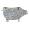 Galvanized Pig Wall Planter - Rustic Farmhouse Decor for Indoor or Outdoor Use