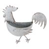 Rustic Rooster Galvanized Wall Planter - Perfect for Indoor or Outdoor Gardens