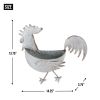 Rustic Rooster Galvanized Wall Planter - Perfect for Indoor or Outdoor Gardens
