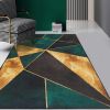 5' x 7' Green&Black&Gold Modern Geometirc Rectangle Indoor Area Rug Living Room&Bedroom