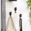 Rustic Horse Wall Hook Set of 3 - Decorative Equestrian Hooks for Home or Stable