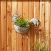 Rustic Rooster Galvanized Wall Planter - Perfect for Indoor or Outdoor Gardens