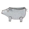 Galvanized Pig Wall Planter - Rustic Farmhouse Decor for Indoor or Outdoor Use