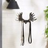 Rustic Moose Antler Wall Hook for Cabin Decor