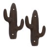 Set of 2 Cactus Wall Hooks for Stylish Organization