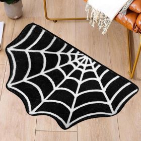 Spider Web Bath Mat 19.7 x 31.5 in Large Spider Web Rugs for Bedroom Gothic Home Decor Witchy Horror Goth Room Rugs Machine Washable Non-Slip Are