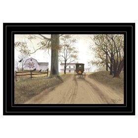 "Headin' Home" By Billy Jacobs, Ready to Hang Framed Print, Black Frame