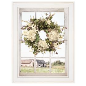 Trendy Decor 4U "Pleasant View" Framed Wall Art, Modern Home Decor Framed Print for Living Room, Bedroom & Farmhouse Wall Decoration by Lori Deit