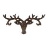 Rustic Buck Wall Hook - Best Quality Deer Antler Coat Hook for Home Decor