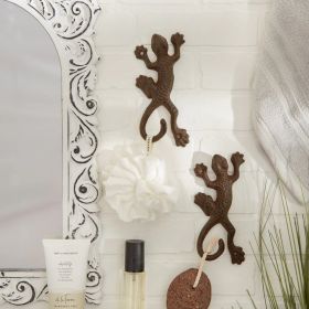 Set of 2 Lizard Wall Hooks for Stylish Organization