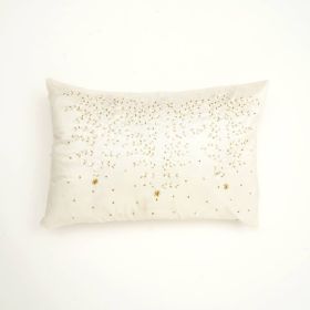 Polyester Pillow With Embroidery Work (Option: 2style)