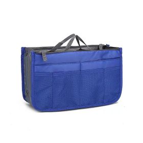 Purse Insert Storage Bag, Versatile Travel Organizer Bag Insert Cosmetic Bag With Multi-Pockets (Color: Royal Blue)