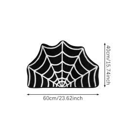 Spider Web Door Mat 2 Sizes Funky Spooky Cute Fun Bath Mat Washable Non-Slip Shower Rugs Witchy Horror Room Rugs Gothic Theme Party Area Carpet f (size: 40*60cm)