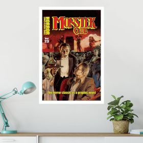 horror line monster club poster wall art (Type: Poster, size: Portrait 32 x 48 inches)