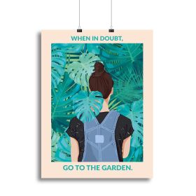In Doubt Standard Wall Art Canvas Print or Poster (Type: Standard Framed Canvas Print, size: 32" x 24" / 80cm x 60cm approx)